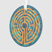 LABYRINTH II Acrylcirkel Ornament (voorkant)