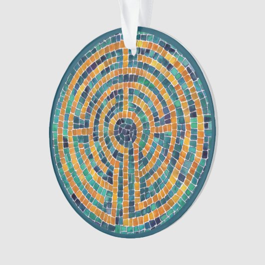 LABYRINTH II Acrylcirkel Ornament (voorkant)