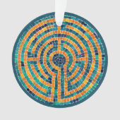 LABYRINTH II Acrylcirkel Ornament (voorkant)