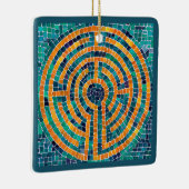 LABYRINTH II Keramiek Vierkant Ornament (Rechts)