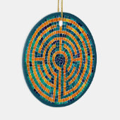 LABYRINTH II keramische cirkel Ornament (Rechts)