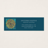 LABYRINTH II Mini Visitekaartje - Groen (Voorkant)