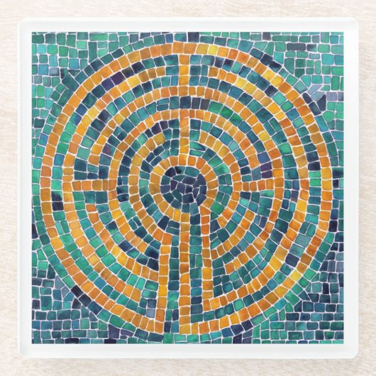 LABYRINTH II Onderzetter - Wit (Voorkant)