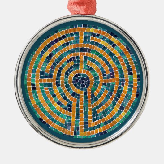 LABYRINTH II Premium rond Ornament (Voorkant)