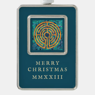 LABYRINTH II verticaal ingelijste Ornament