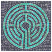 LABYRINTH III 2x2 Vinyl Sticker (Voorkant)