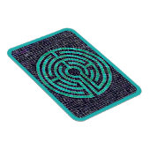 LABYRINTH III 3x4 Flexibele magneet - Turquoise (Rechterzijde)