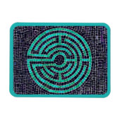 LABYRINTH III 3x4 Flexibele magneet - Turquoise (Horizontaal)