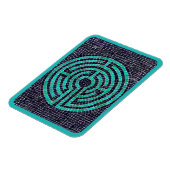LABYRINTH III 3x4 Flexibele magneet - Turquoise (Linkerzijde)
