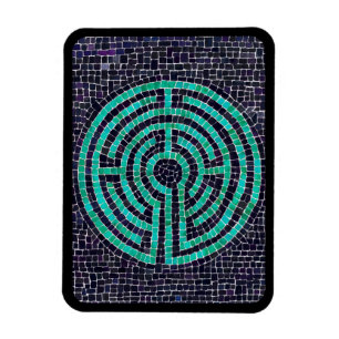 LABYRINTH III 3x4 Flexibele Magneet - Zwart