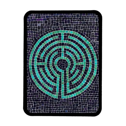 LABYRINTH III 3x4 Flexibele magneet - Zwart (Verticaal)