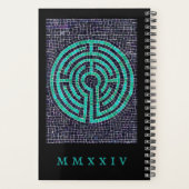 LABYRINTH III 5.5x8.5 Planner + Tekst / Zwart (Achterkant)