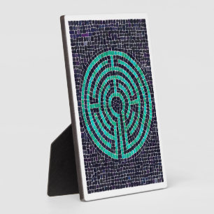 LABYRINTH III 5x7 Plaque met Ezel - Wit Fotoplaat