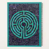 LABYRINTH III 8.5x11 Planner / Turquoise (Achterkant)