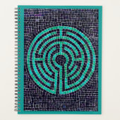 LABYRINTH III 8.5x11 Planner / Turquoise (Voorkant)