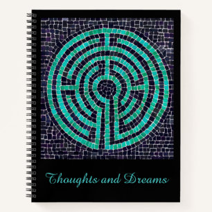 LABYRINTH III 8.5x11 spiraalschrift + Tekst Notitieboek