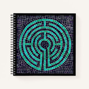 LABYRINTH III 8.5x8.5 Spiraalvormig Notitieboek -