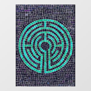 LABYRINTH III 8x11 Venstervastklampen Raamsticker