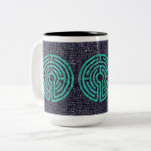 LABYRINTH III Tall Black Two-Tone Mok (Voorkant links)