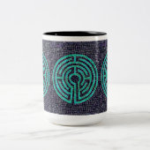 LABYRINTH III Tall Black Two-Tone Mok (Center)