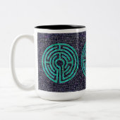 LABYRINTH III Tall Black Two-Tone Mok (Links)