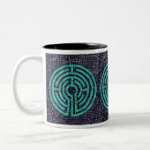 LABYRINTH III Zwarte Twee-Tone Mok (Links)