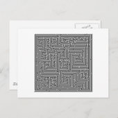 Labyrinth Irrgarten maze Briefkaart (Voorkant / Achterkant)