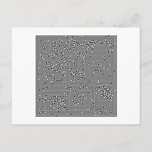 Labyrinth Irrgarten maze Briefkaart (Voorkant)