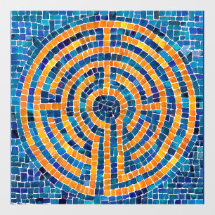 LABYRINTH IV 12x12 Venster Cling Raamsticker