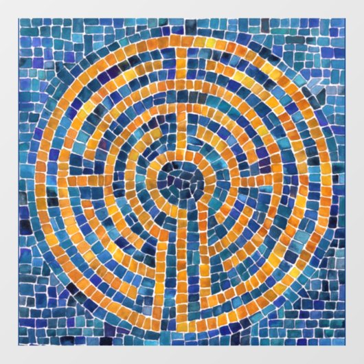 LABYRINTH IV 12x12 Venster Cling Raamsticker (Vel)