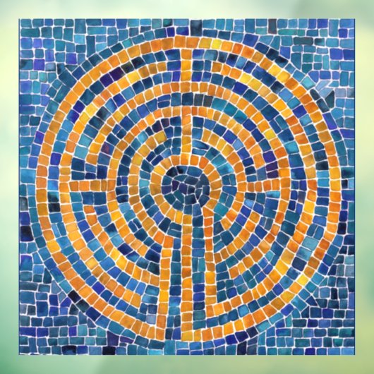 LABYRINTH IV 12x12 Venster Cling Raamsticker (Vel 3)