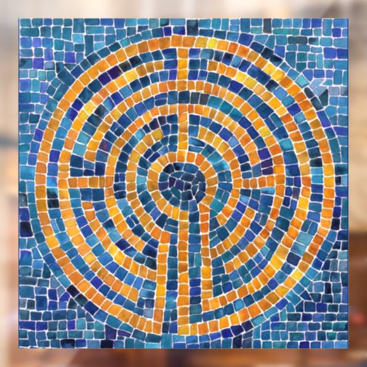 LABYRINTH IV 12x12 Venster Cling Raamsticker (Vel 2)
