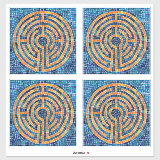 LABYRINTH IV 14" (4 klein) Vinyl Sticker (Vel)