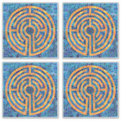 LABYRINTH IV 14" (4 klein) Vinyl Sticker (Voorkant)