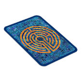 LABYRINTH IV 3x4 flexibele magneet - blauw (Rechterzijde)