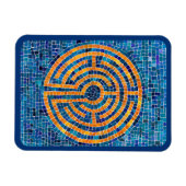 LABYRINTH IV 3x4 flexibele magneet - blauw (Horizontaal)