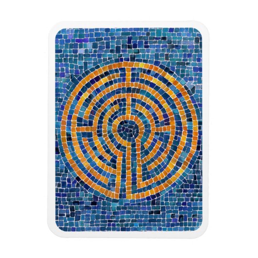 LABYRINTH IV 3x4 Flexibele Magneet - Wit (Verticaal)