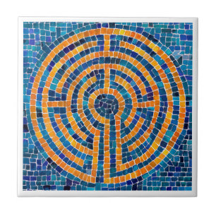 LABYRINTH IV 4.25x4.25 Keramische Tegel - Wit Tegeltje