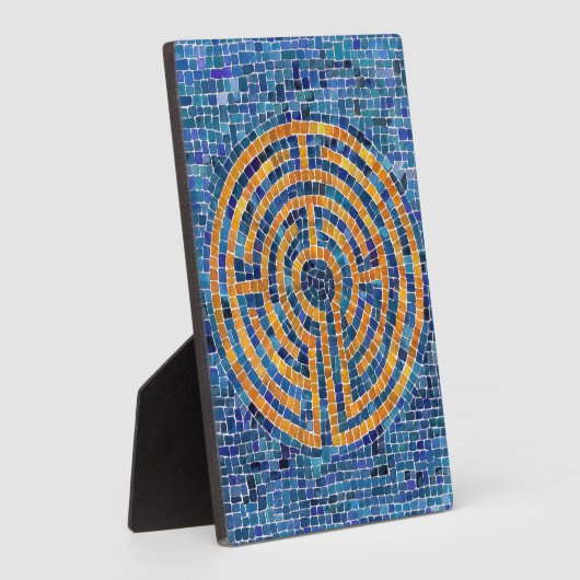 LABYRINTH IV 5x7 Plaquette met ezel Fotoplaat (Zijkant)
