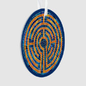 LABYRINTH IV Acryl Cirkel Ornament (voorkant)