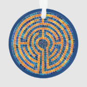 LABYRINTH IV Acryl Cirkel Ornament (achterkant)