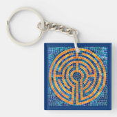 LABYRINTH IV Acryl Vierkante Sleutelhanger (Voorkant)