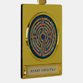 LABYRINTH IV Banner Ornament Verguld Banner Ornament (Rechts)