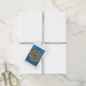LABYRINTH IV Cadeaubijslagen - Wit Cadeaulabel (Met Touw)