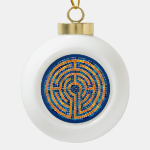 LABYRINTH IV Keramische Bal Ornament