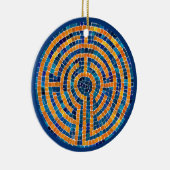LABYRINTH IV Keramische Cirkel Ornament (Rechts)