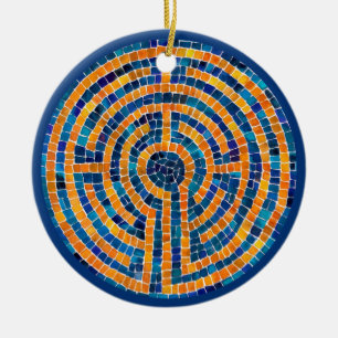 LABYRINTH IV Keramische Cirkel Ornament