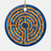 LABYRINTH IV Keramische Cirkel Ornament (Achterkant)