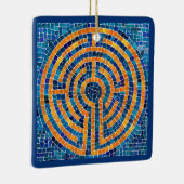 LABYRINTH IV Keramische Vierkante Ornament (Rechts)