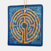 LABYRINTH IV Keramische Vierkante Ornament (Links)